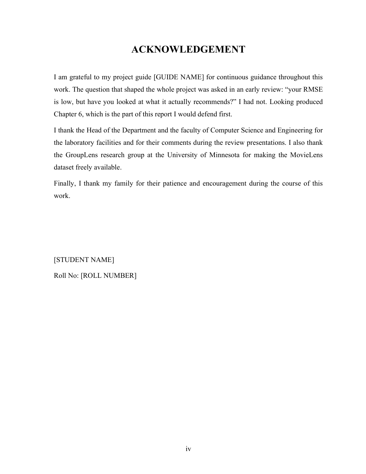 Movie Recommendation System with MySQL project report — page 4