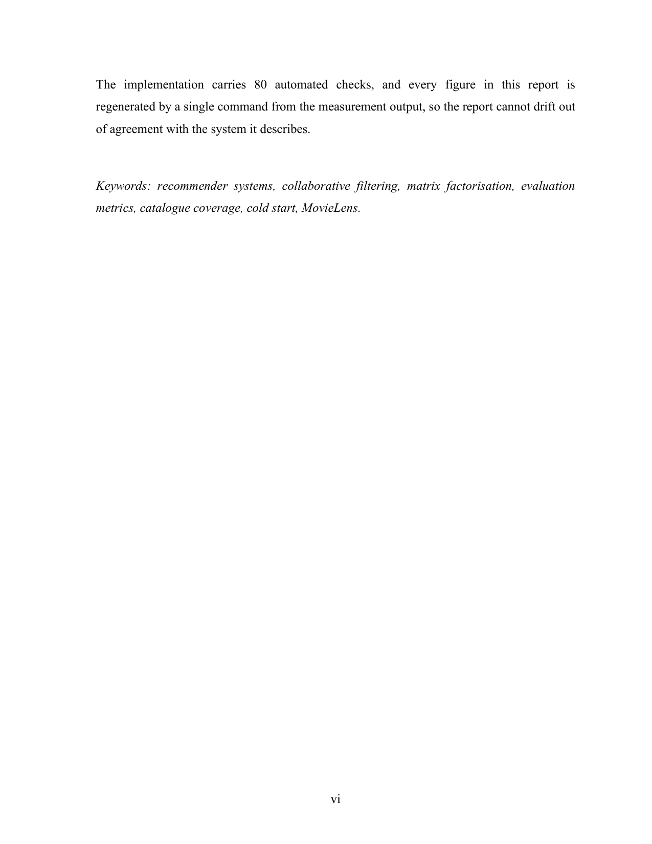 Movie Recommendation System with MySQL project report — page 6