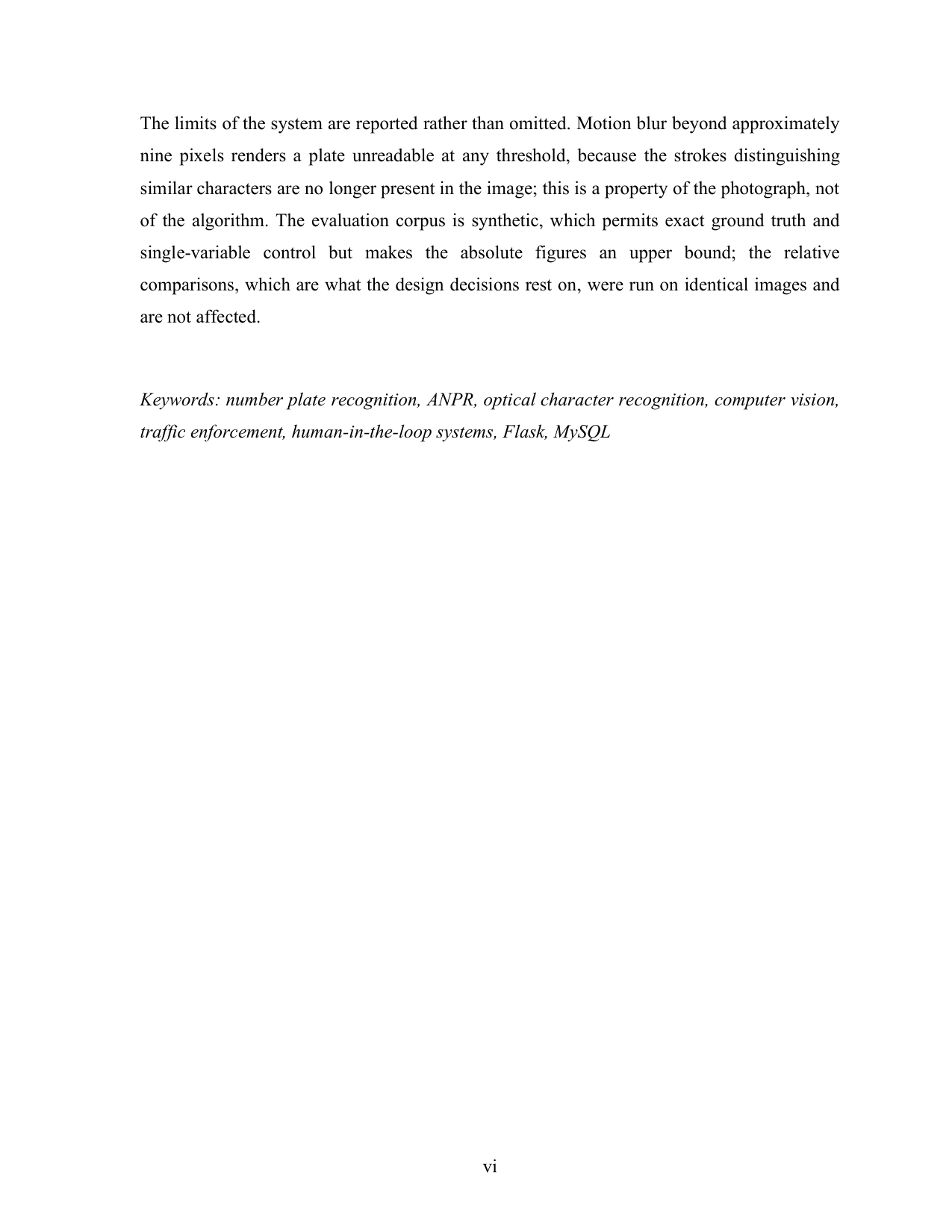Number Plate Recognition with Automatic Challan project report — page 6