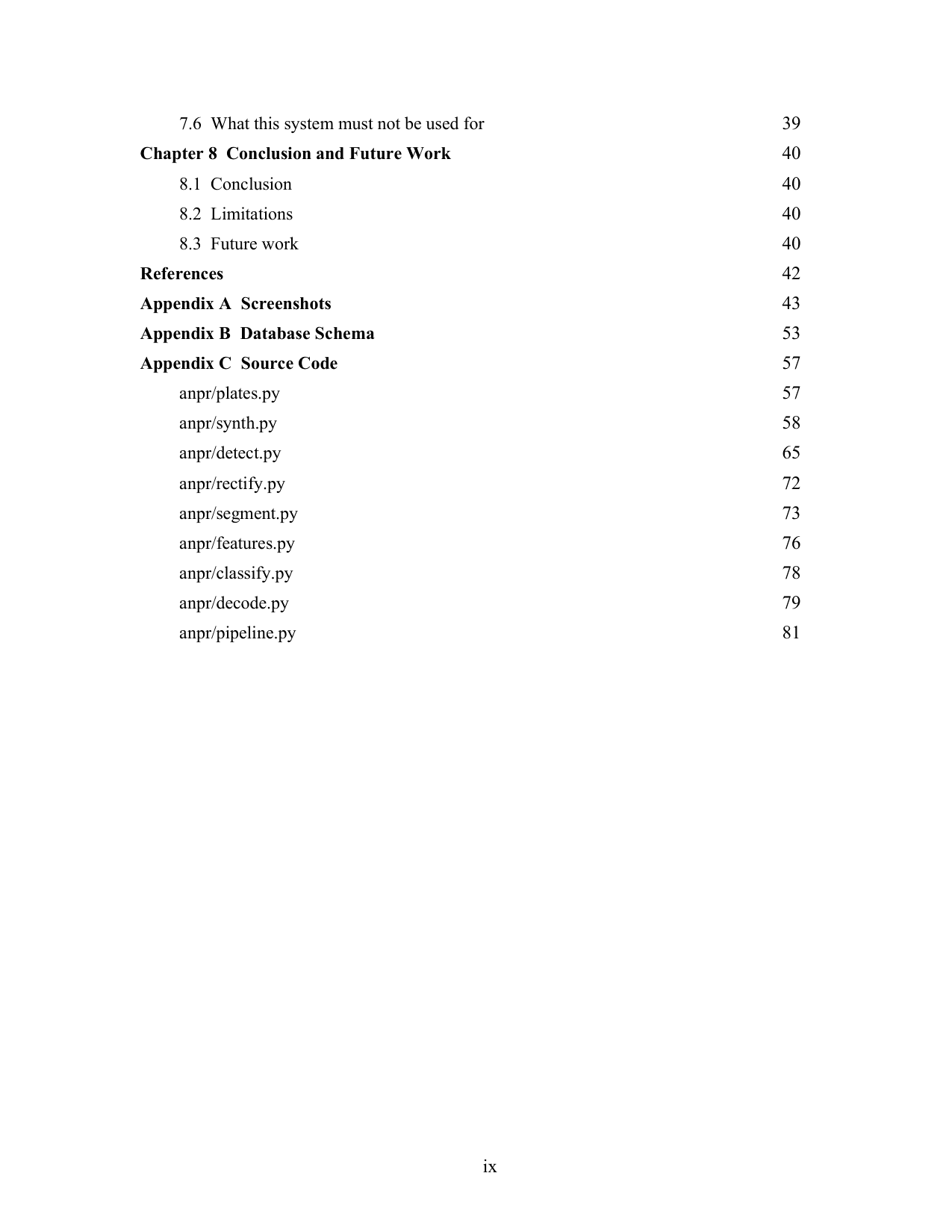 Number Plate Recognition with Automatic Challan project report — page 9