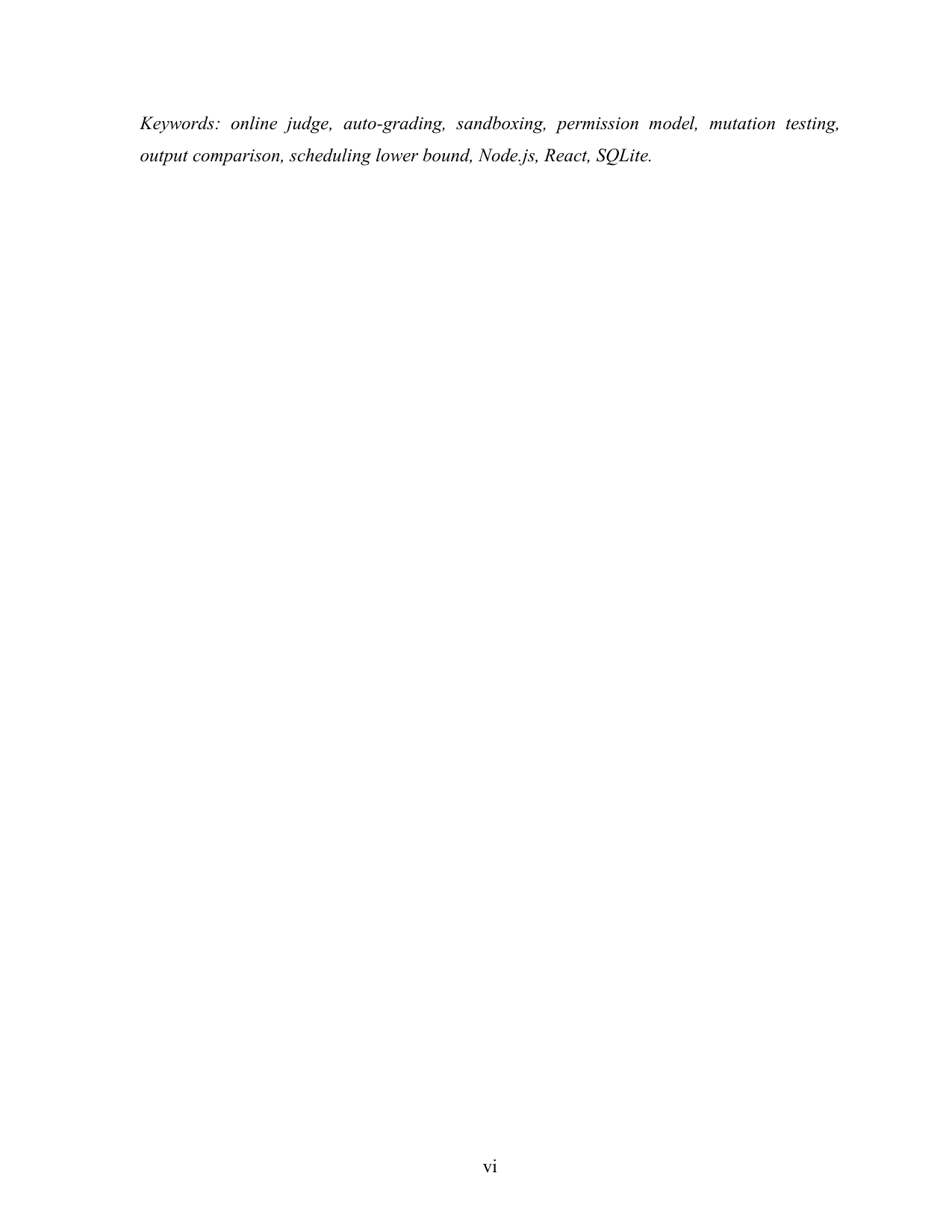 Online Code Judge and Auto-Grader with a Real Sandbox (Node.js, React, SQLite) project report — page 6