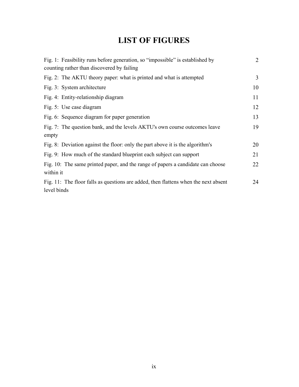 Question Paper Generator with Bloom's Taxonomy Blueprint (Java, JSP, MySQL) project report — page 9
